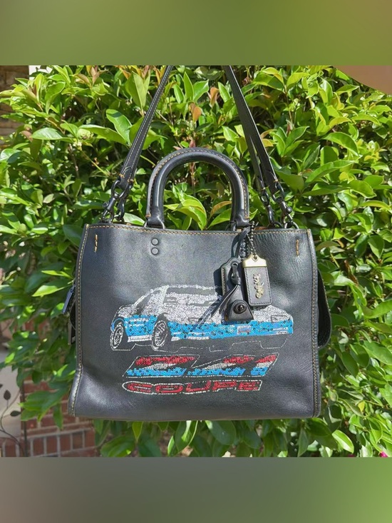 Coach Handbags - Coach Rogue 30 With Car Motif 58151